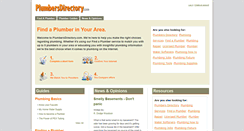 Desktop Screenshot of plumbersdirectory.com